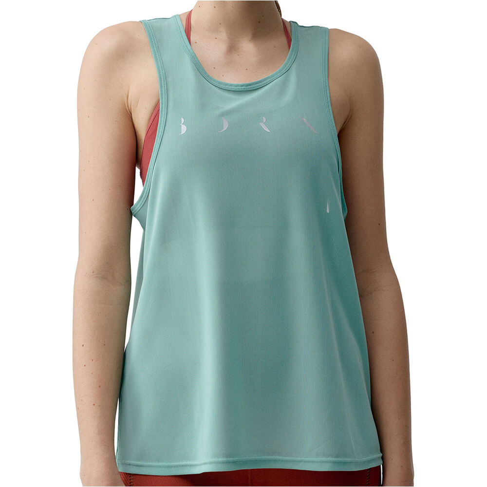 Born Living Yoga Camiseta Tirantes Yoga T-Shirt Bora vista frontal