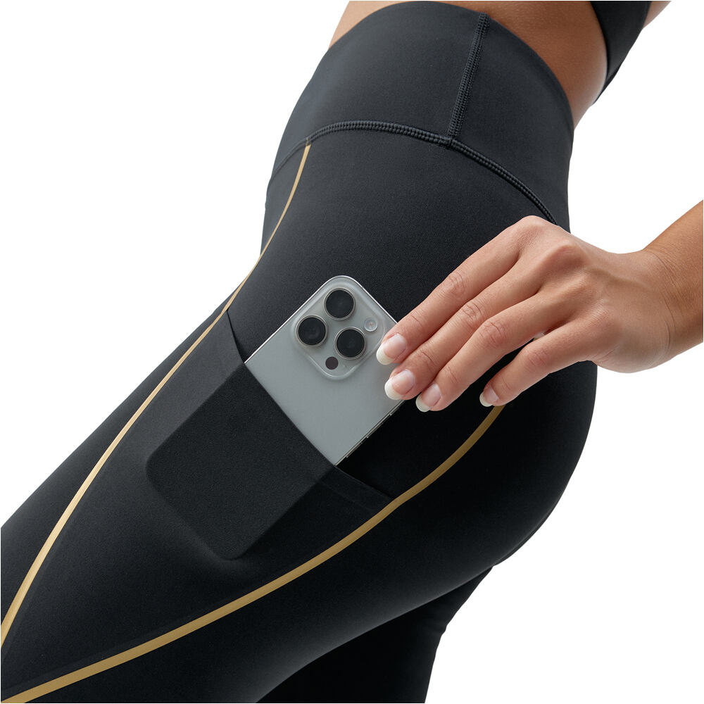 Born Living Yoga pantalones y mallas largas fitness mujer Gold vista detalle