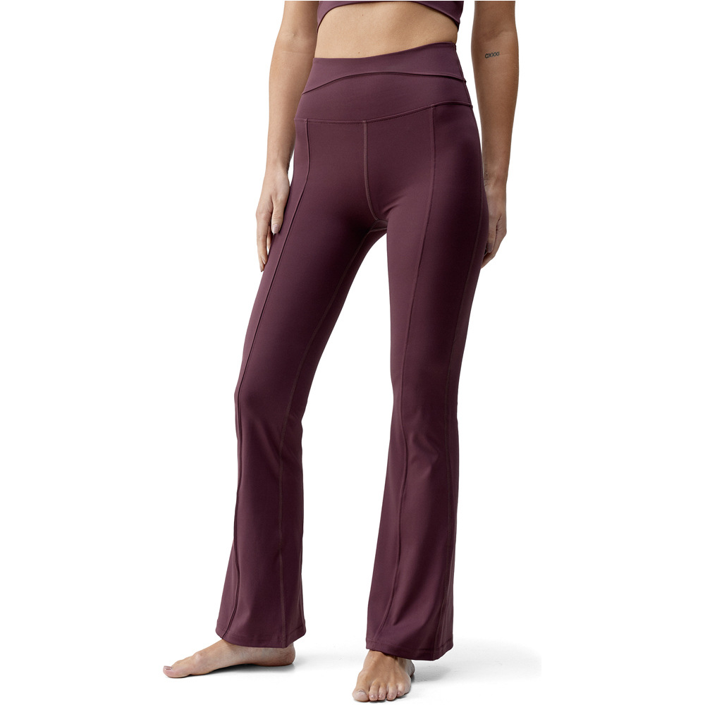 Born Living Yoga pantalones y mallas largas fitness mujer Saori vista frontal