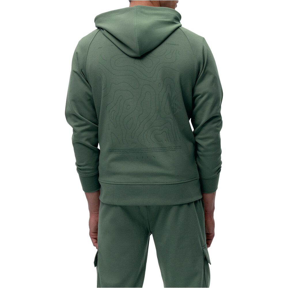 Born Living Yoga sudaderas deportivas hombre Hoodie Biafra vista trasera