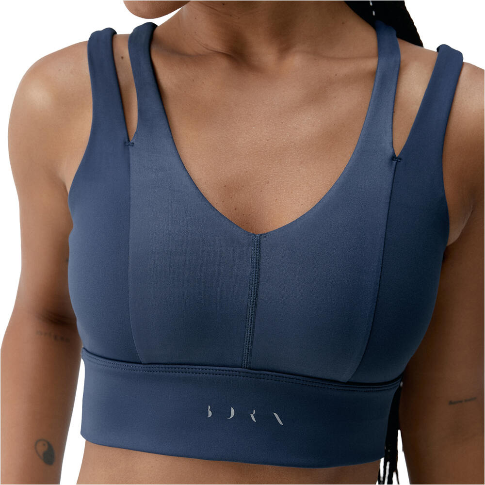Born Living Yoga Sujetador Yoga Top Maan vista detalle