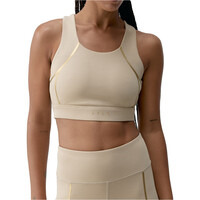 Born Living Yoga sujetadores deportivos Gold vista frontal