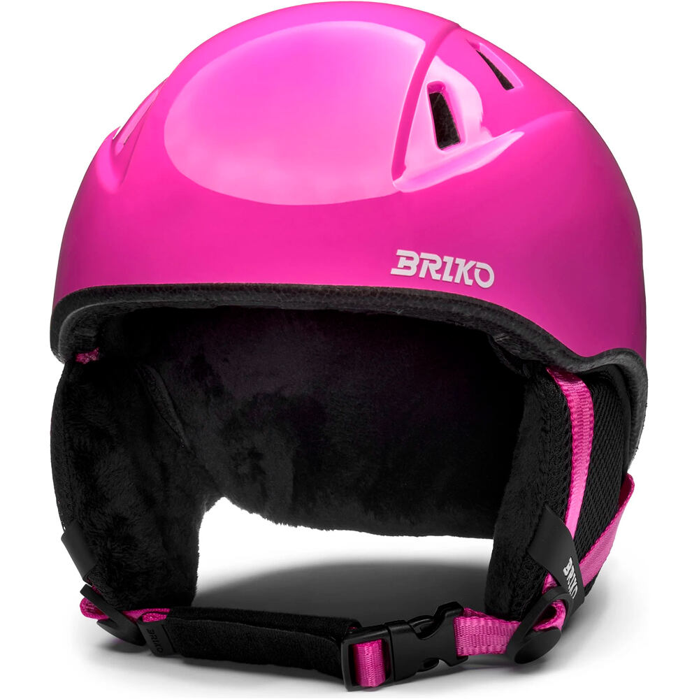 Briko casco esquí infantil MAKALU A0A-SHINY ORCHI vista frontal