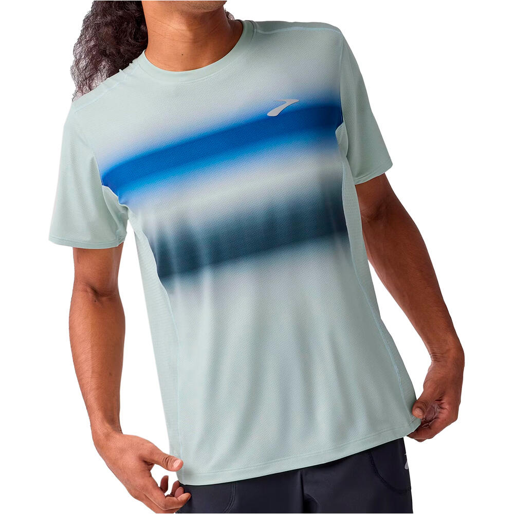 Brooks camiseta técnica manga corta hombre Atmosphere Short Sleeve 3.0 vista frontal