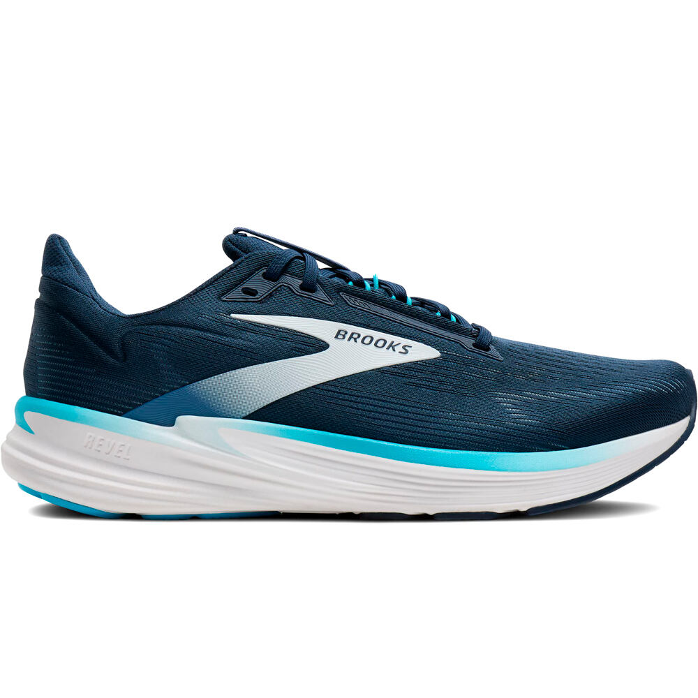 Brooks zapatilla running hombre Revel 8 lateral exterior