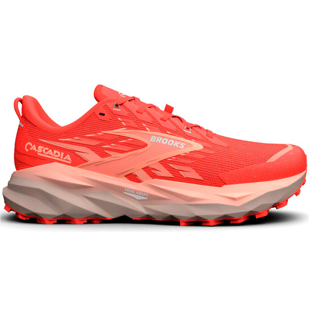 Brooks zapatillas trail mujer Cascadia 19 lateral exterior