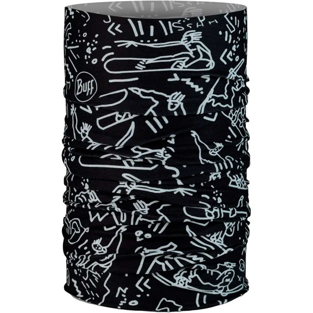 Buff tubular infantil TIVAT BLACK vista frontal