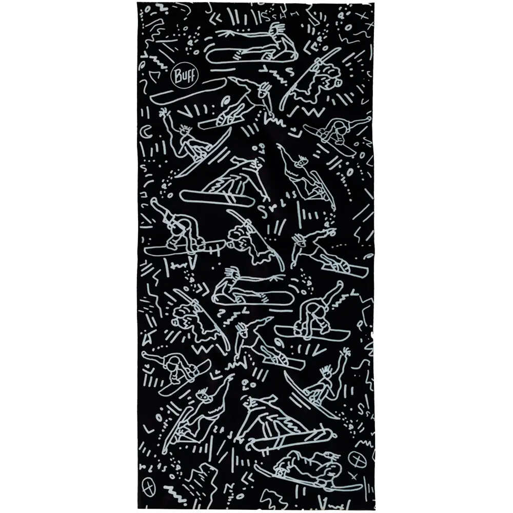 Buff tubular infantil TIVAT BLACK vista trasera