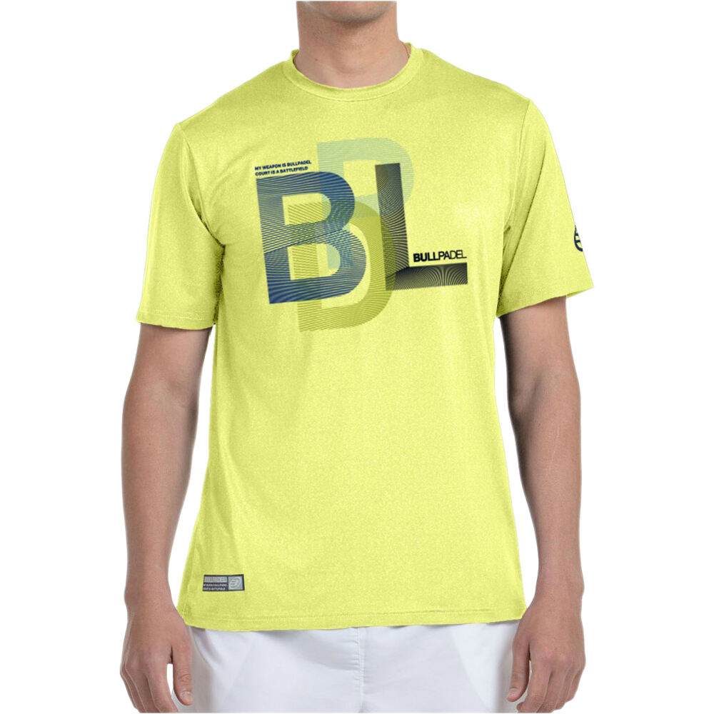 Bullpadel camiseta tenis manga corta hombre BEBAS vista frontal