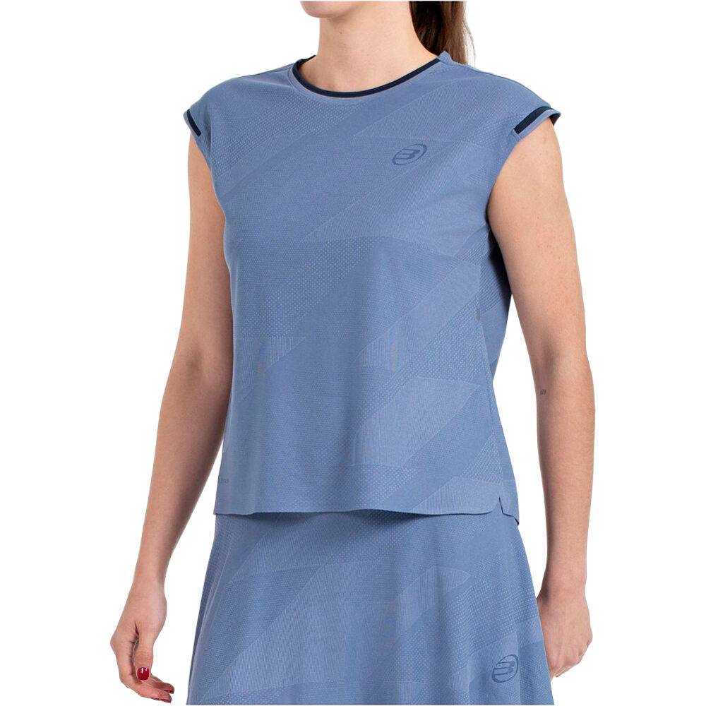 Bullpadel camiseta tenis manga corta mujer PINATAR vista detalle