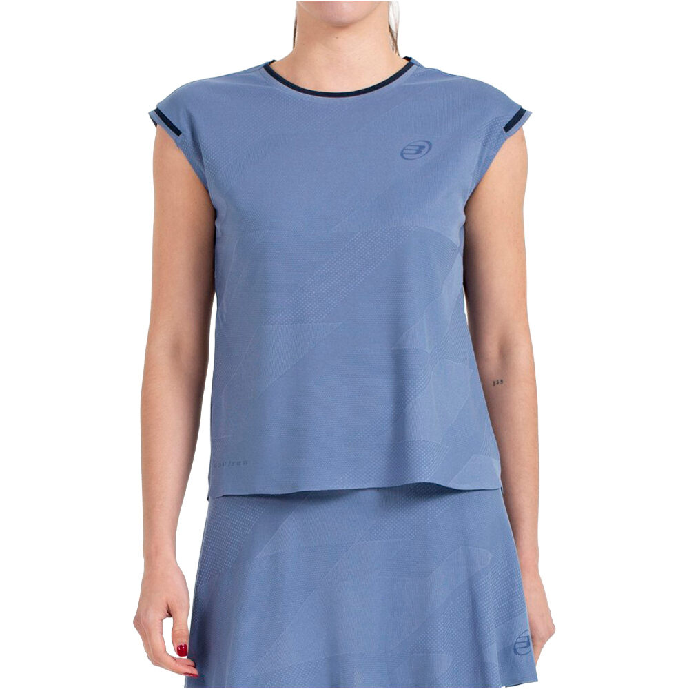 Bullpadel camiseta tenis manga corta mujer PINATAR vista frontal
