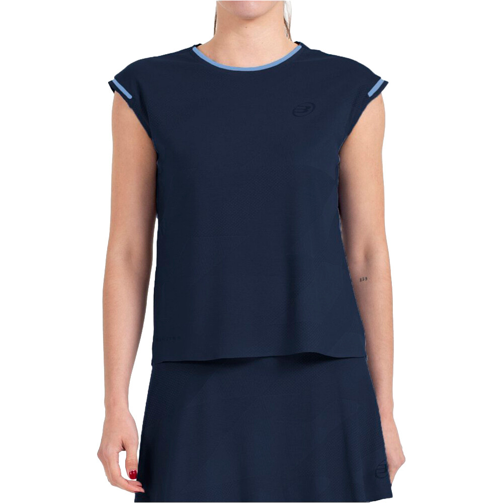 Bullpadel camiseta tenis manga corta mujer PINATAR vista frontal