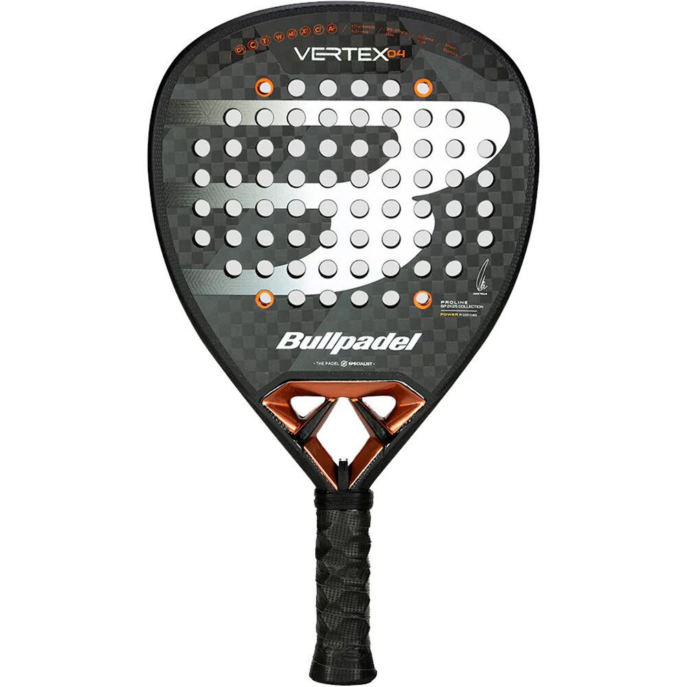 Bullpadel pala pádel adulto PALA BULLPADEL VERTEX 04 25 vista frontal