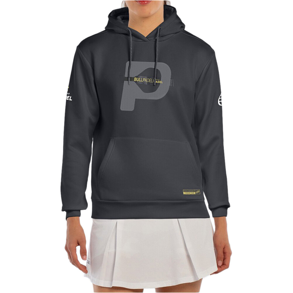 Bullpadel sudadera tenis mujer AEREA vista frontal