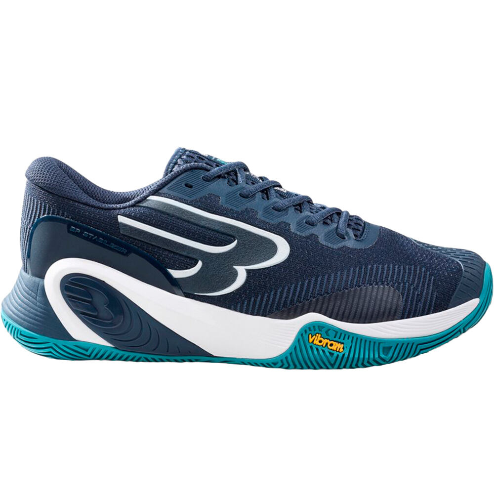 Bullpadel Zapatillas Padel Hombre HACK VIBRAM 26V lateral exterior