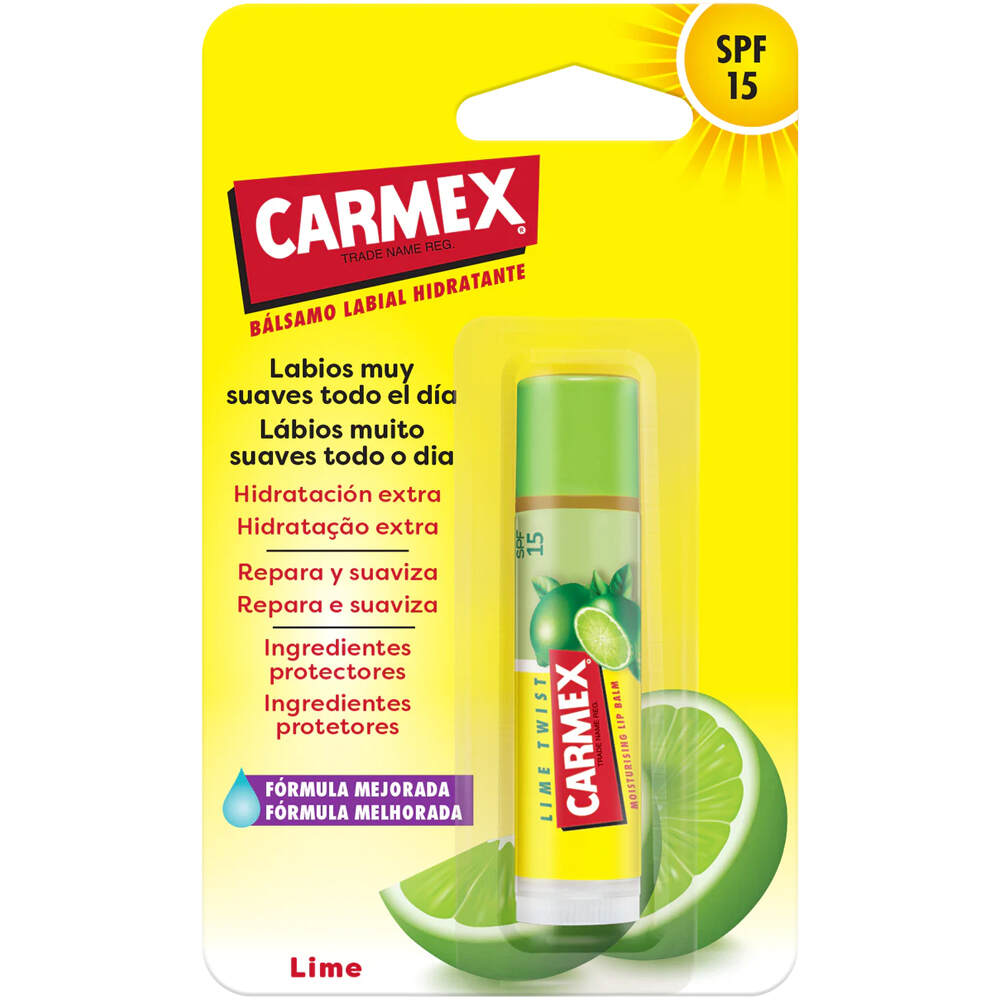 Carmex protector labial CARMEX CLICK STICK LIMA SPF15 vista frontal
