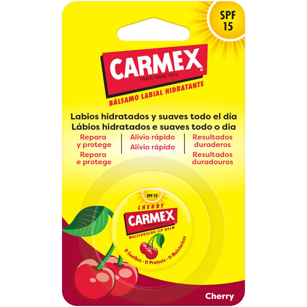 Carmex protector labial CARMEX TARRO CEREZA SPF15 vista frontal