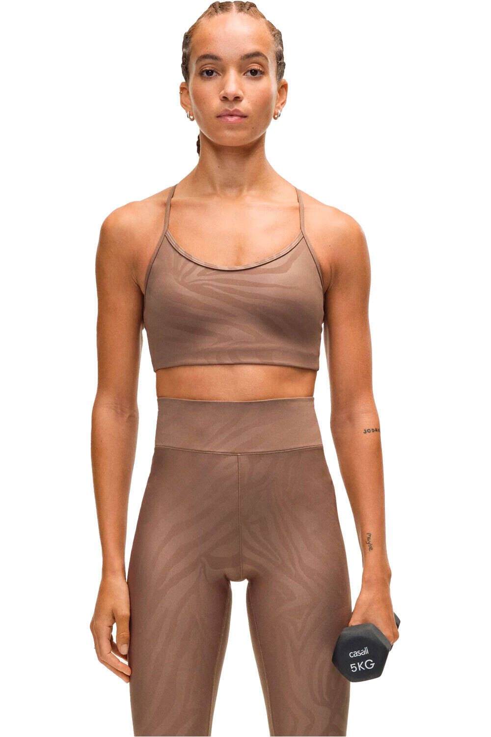 Casall Sujetador Yoga Strappy Sports Bra Printed vista frontal