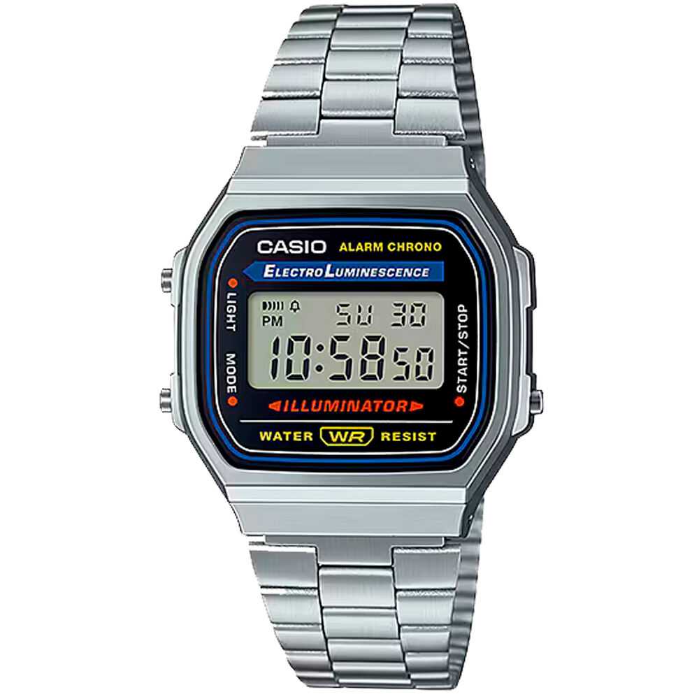 Casio reloj deportivo A168WA-1YES vista frontal