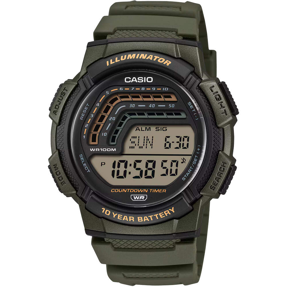 Casio reloj deportivo WS-1800-3AVEF vista frontal