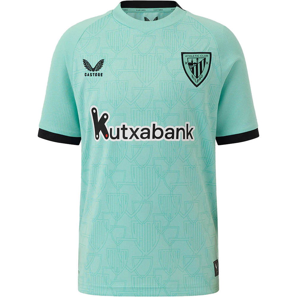 Castore camiseta de fútbol oficiales niño ATHL.BILBAO 26 THIRD INF SS SHIRT vista frontal