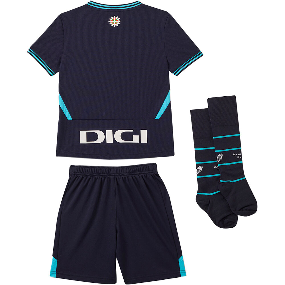 Castore equipación fútbol niño ATHL.BILBAO 26 AWAY INF KIT vista trasera
