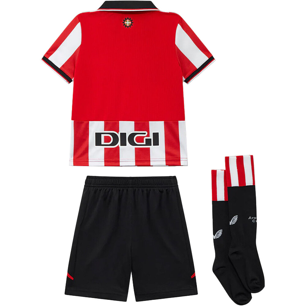 Castore equipación fútbol niño ATHL.BILBAO 26 HOME INF KIT vista trasera