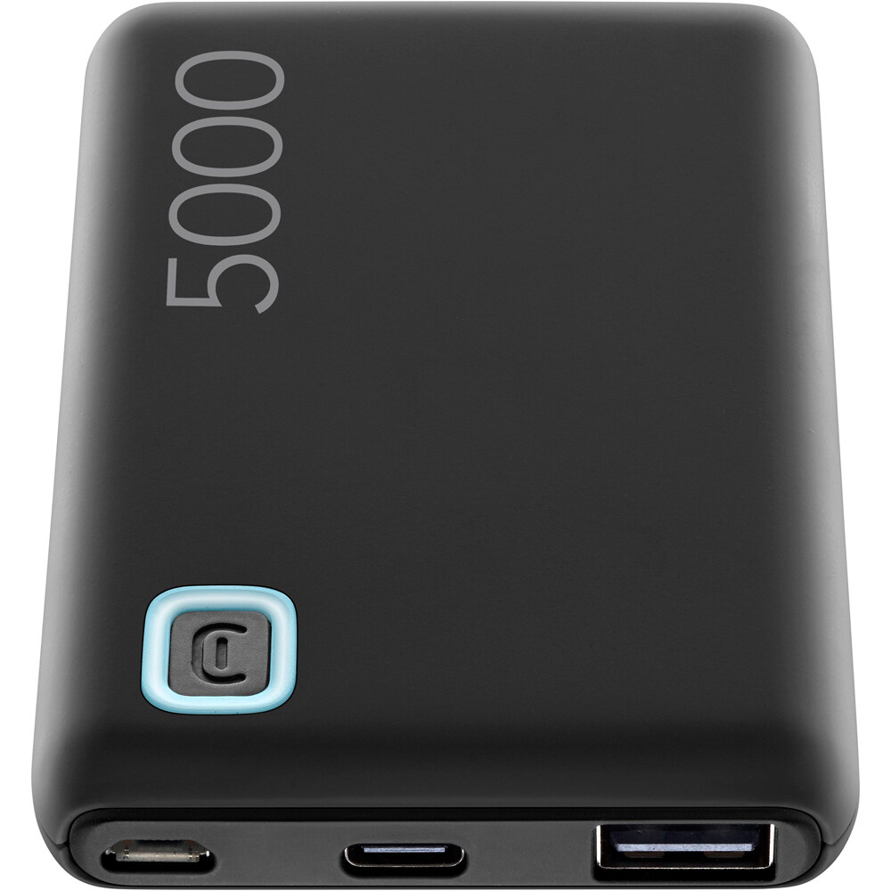 Cellular Line batería POWERBANK ESSENTIAL 5000MH NEGRA vista frontal