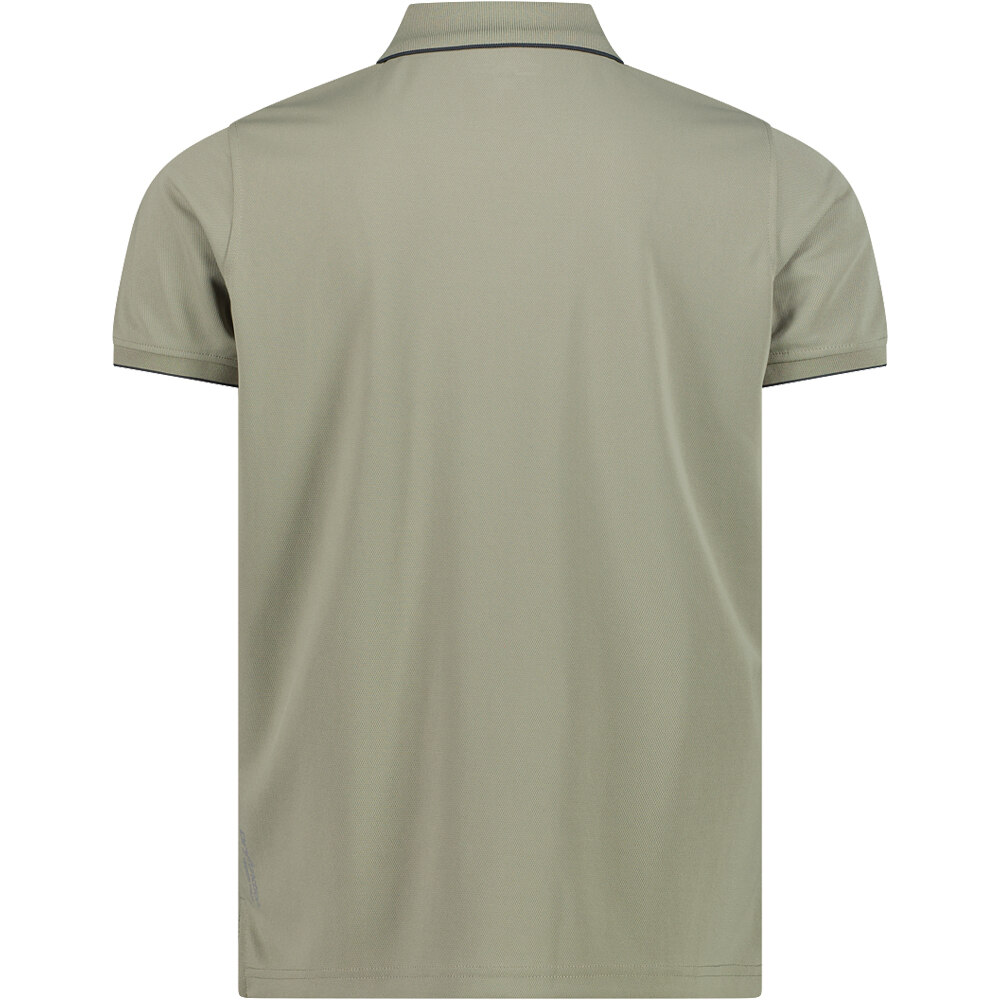 Cmp camiseta montaña manga corta hombre MAN POLO vista trasera