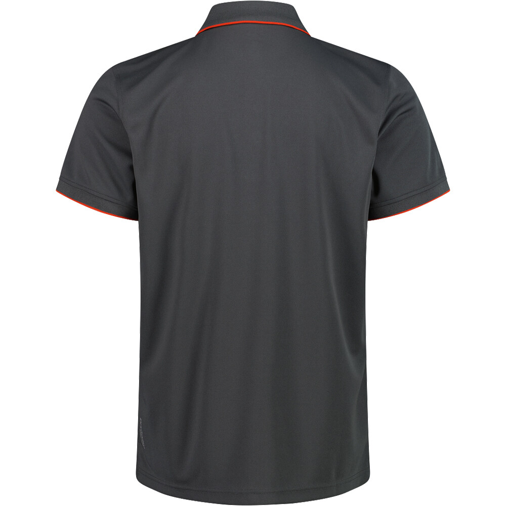 Cmp camiseta montaña manga corta hombre MAN POLO vista trasera