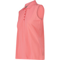 Cmp camiseta montaña manga corta mujer WOMAN POLO SLEEVELESS vista detalle