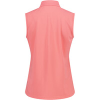 Cmp camiseta montaña manga corta mujer WOMAN POLO SLEEVELESS vista trasera