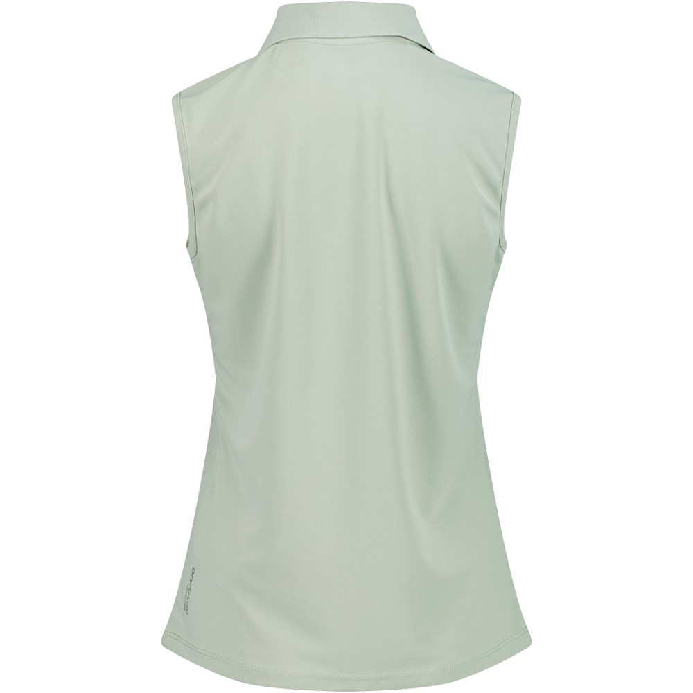 Cmp camiseta montaña manga corta mujer WOMAN POLO SLEEVELESS vista trasera