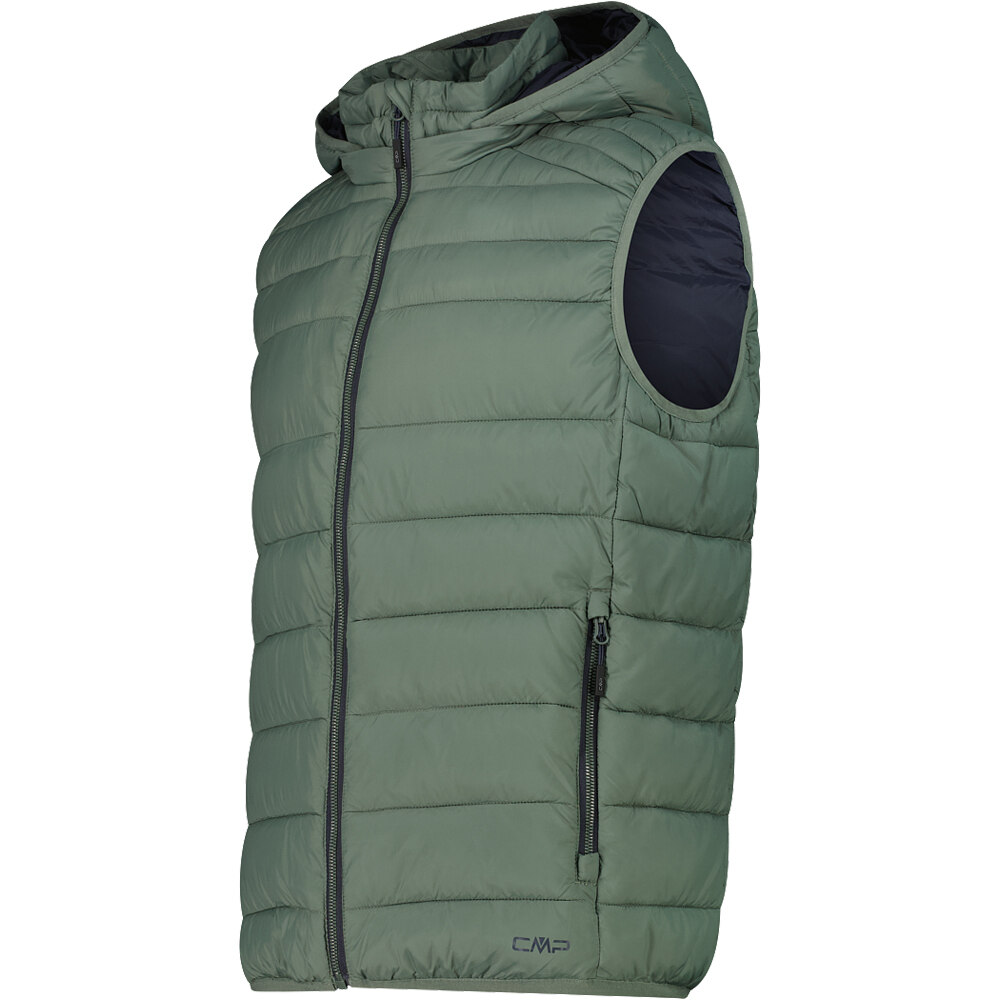 Cmp chaleco outdoor hombre MAN VEST SNAPS HOOD vista detalle