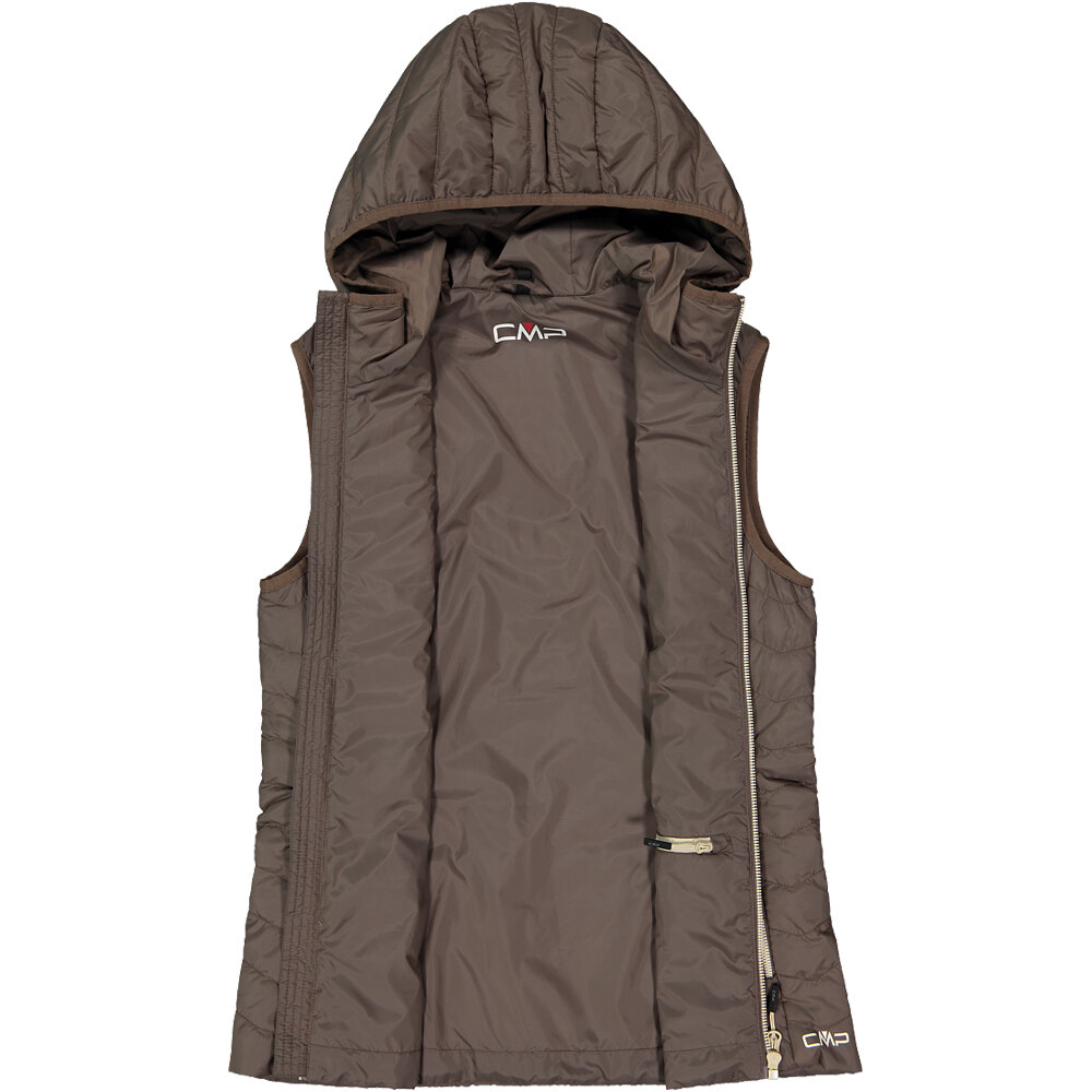 Cmp chaleco outdoor mujer WOMAN VEST FIX HOOD 03