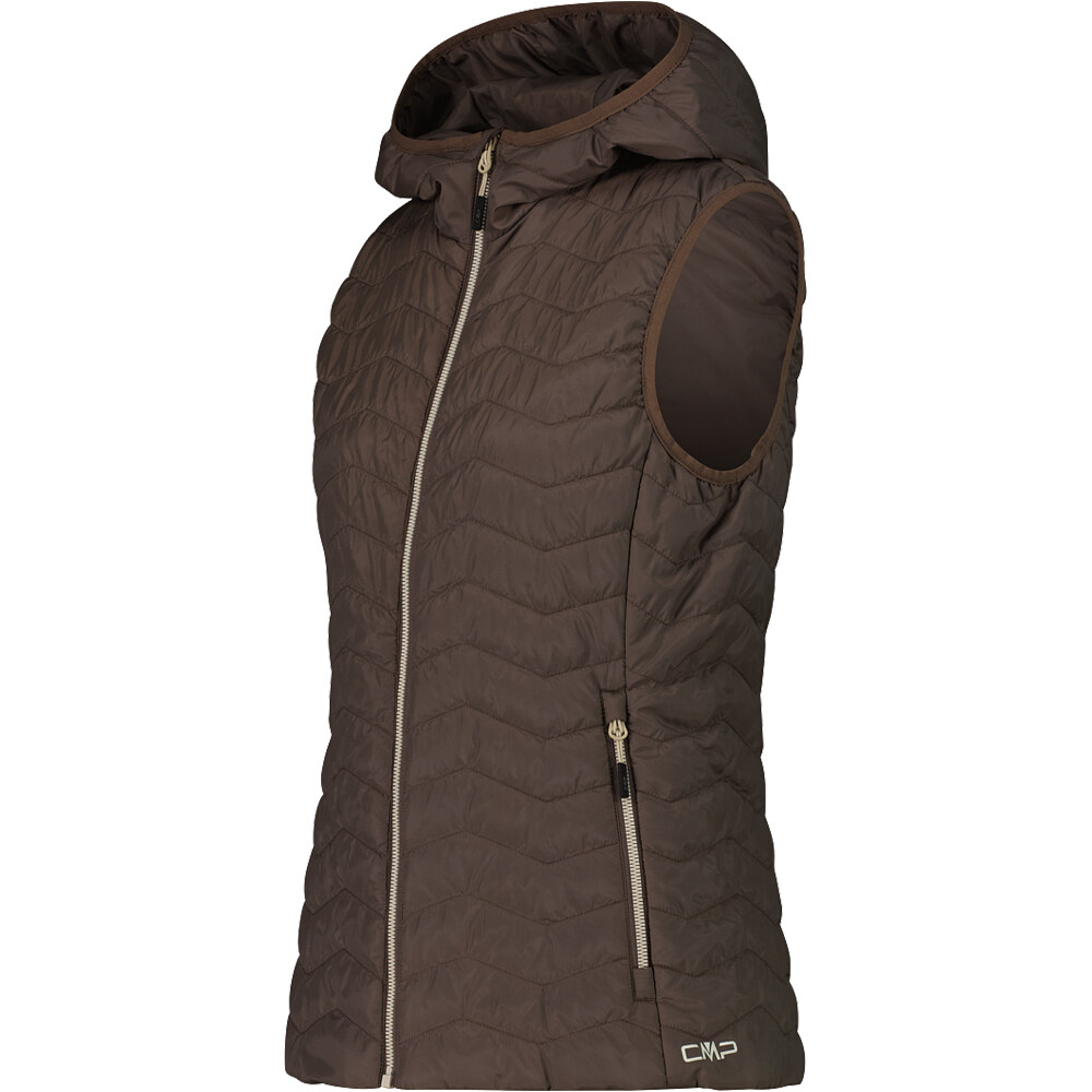 Cmp chaleco outdoor mujer WOMAN VEST FIX HOOD vista detalle