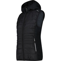 Cmp chaleco outdoor mujer WOMAN VEST HYBRID FIX HOOD vista detalle