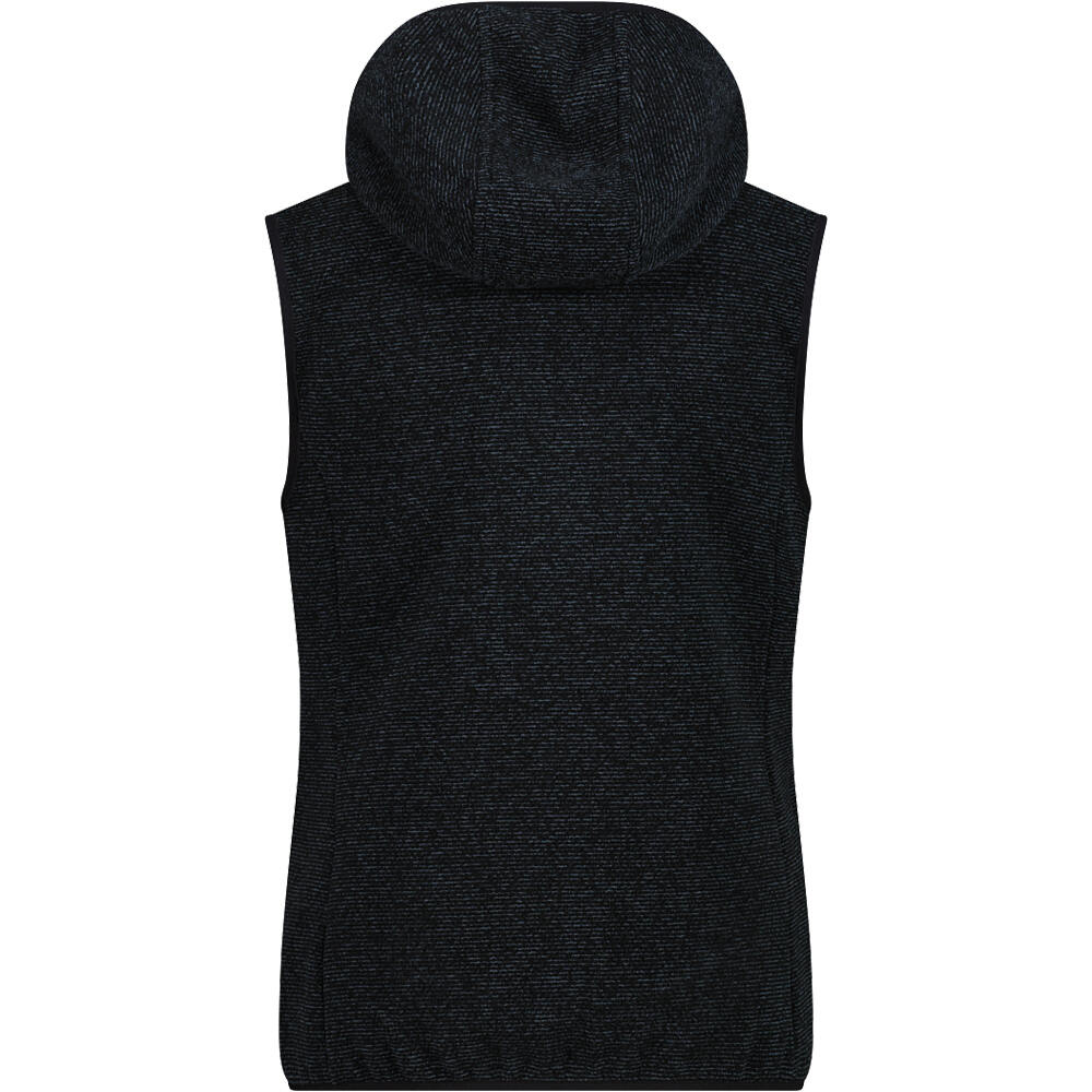 Cmp chaleco outdoor mujer WOMAN VEST HYBRID FIX HOOD vista trasera