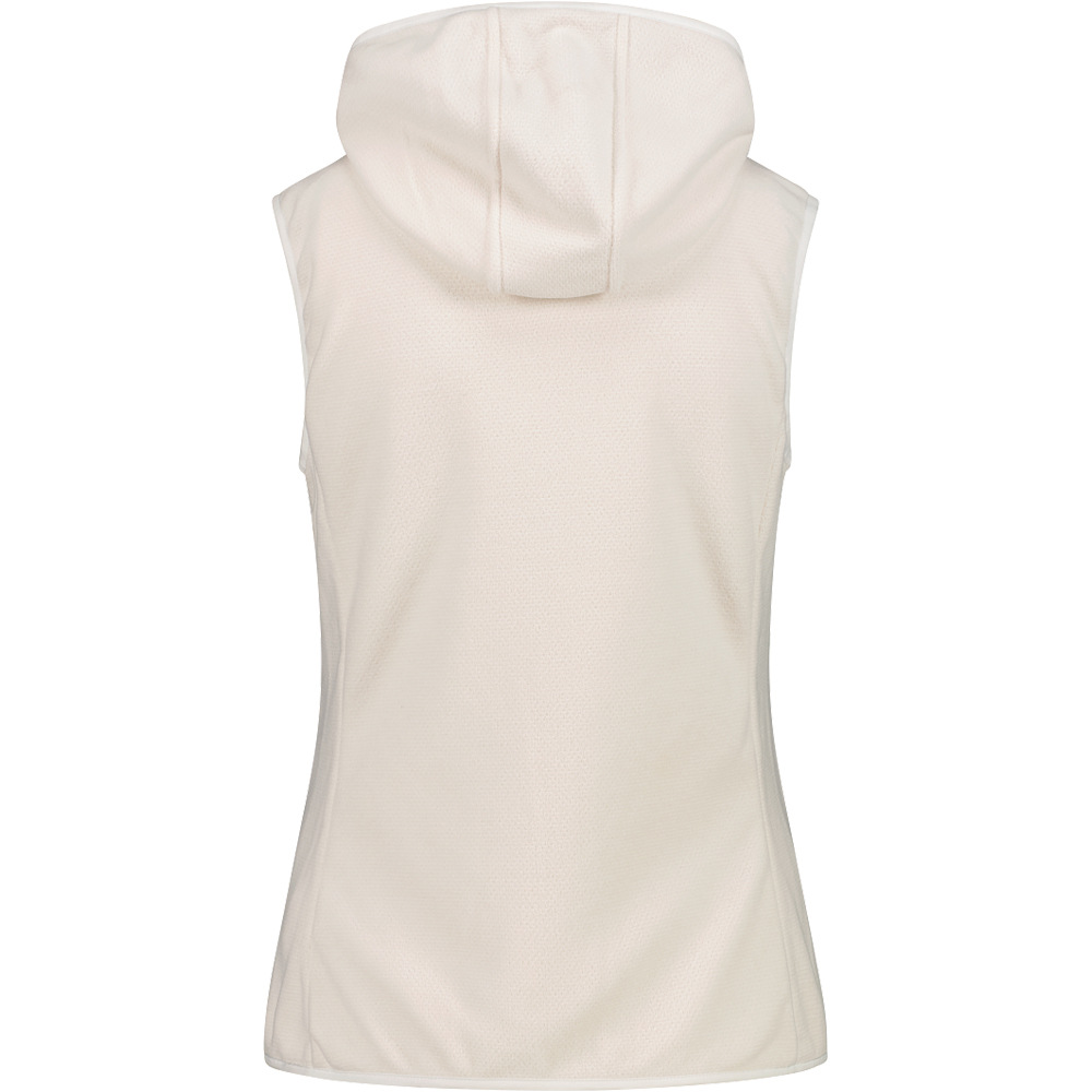 Cmp chaleco outdoor mujer WOMAN VEST HYBRID FIX HOOD vista trasera
