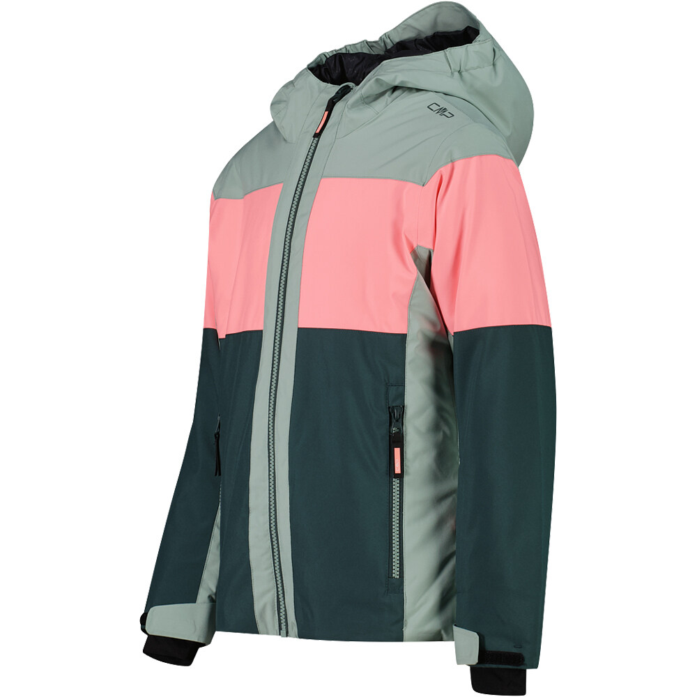 Cmp chaqueta esquí infantil KID G JACKET FIX HOOD TREK GREEN vista detalle