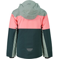 Cmp chaqueta esquí infantil KID G JACKET FIX HOOD TREK GREEN vista trasera