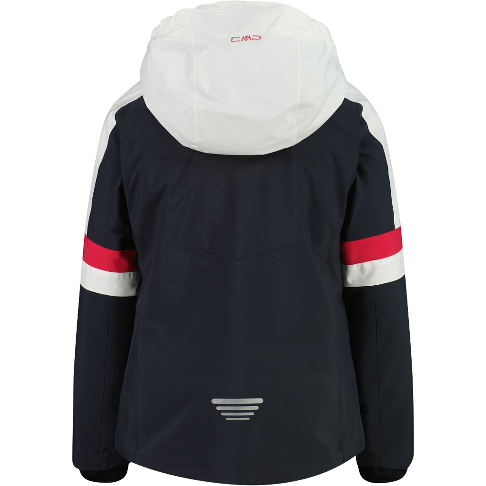 Cmp chaqueta esquí infantil KID G JACKET SNAPS HOOD GR vista trasera