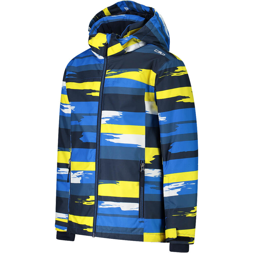 Cmp chaqueta esquí infantil KID JACKET SNAPS HOOD AZ vista detalle
