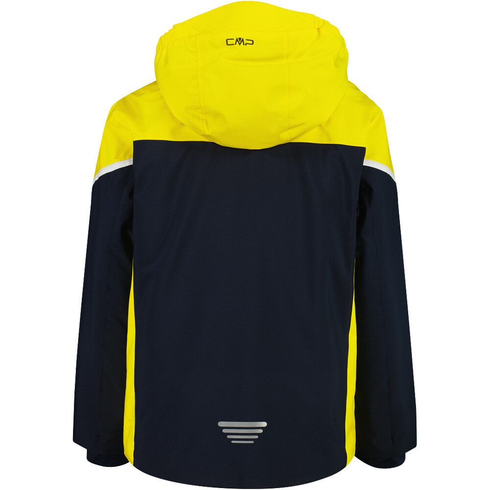 Cmp chaqueta esquí infantil KID JACKET SNAPS HOOD AZ vista trasera