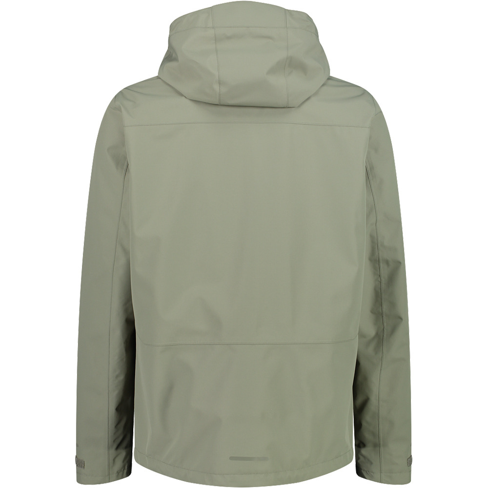 Cmp chaqueta impermeable hombre MAN JACKET FIX HOOD vista trasera