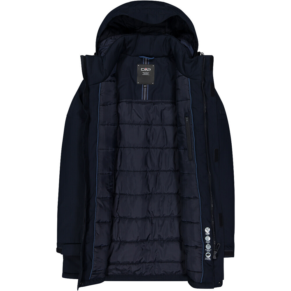 Cmp chaqueta impermeable insulada hombre MAN PARKA ZIP HOOD 03