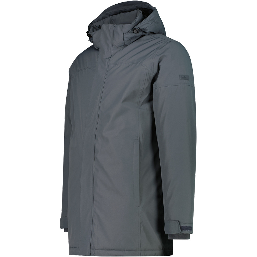 Cmp chaqueta impermeable insulada hombre MAN PARKA ZIP HOOD vista detalle