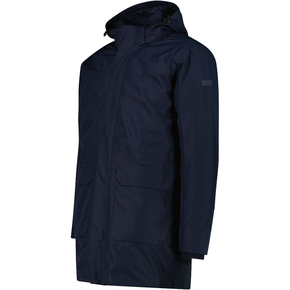 Cmp chaqueta impermeable insulada hombre MAN PARKA ZIP HOOD vista detalle