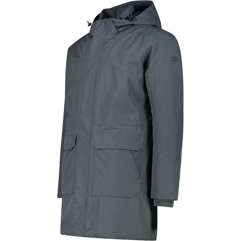 Cmp chaqueta impermeable insulada hombre MAN PARKA ZIP HOOD vista detalle