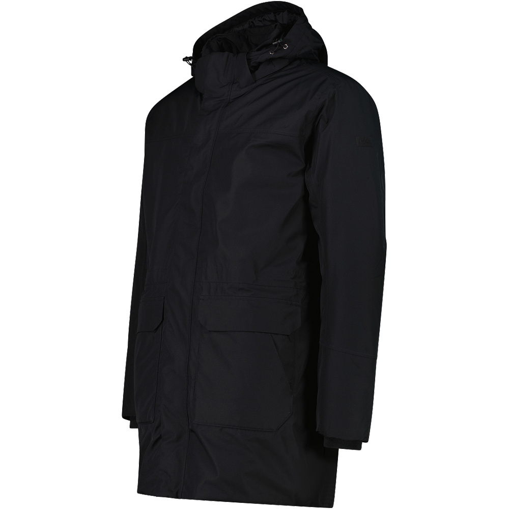 Cmp chaqueta impermeable insulada hombre MAN PARKA ZIP HOOD vista detalle